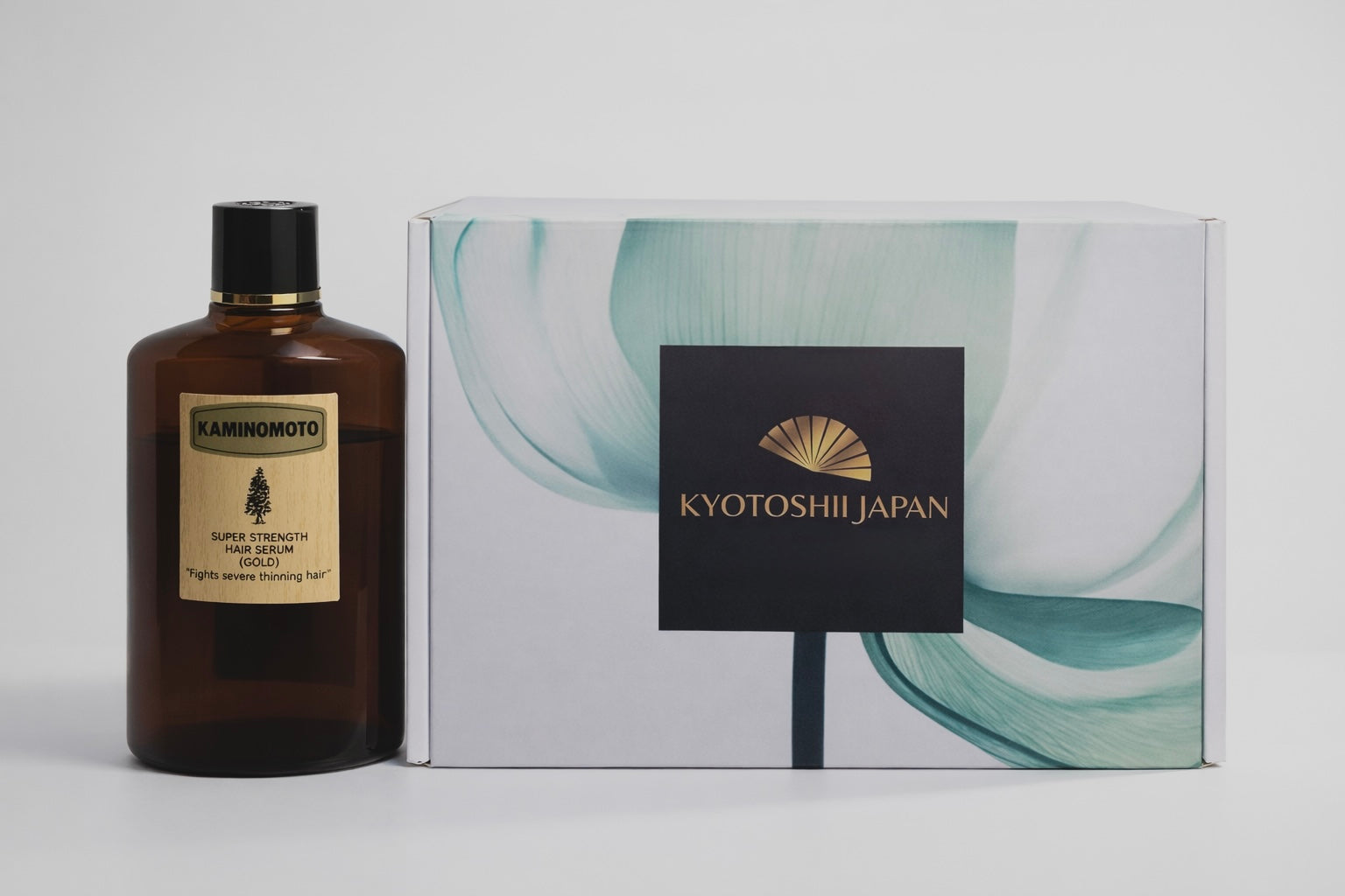 Kaminomoto Super Strength Hair Serum Gold — Daily Scalp Treatment for Thinning Hair