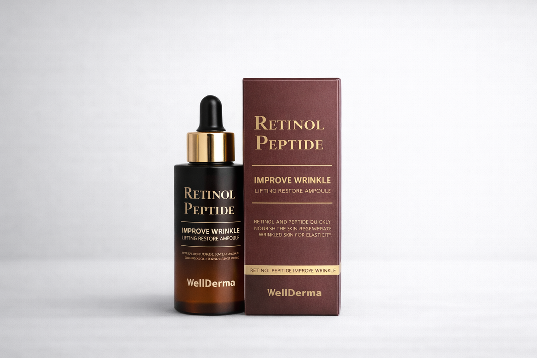 Wellderma Retinol Peptide Ampoule Korea – Anti-Aging Serum for Firming, Wrinkles &amp; Skin Texture (30ml)