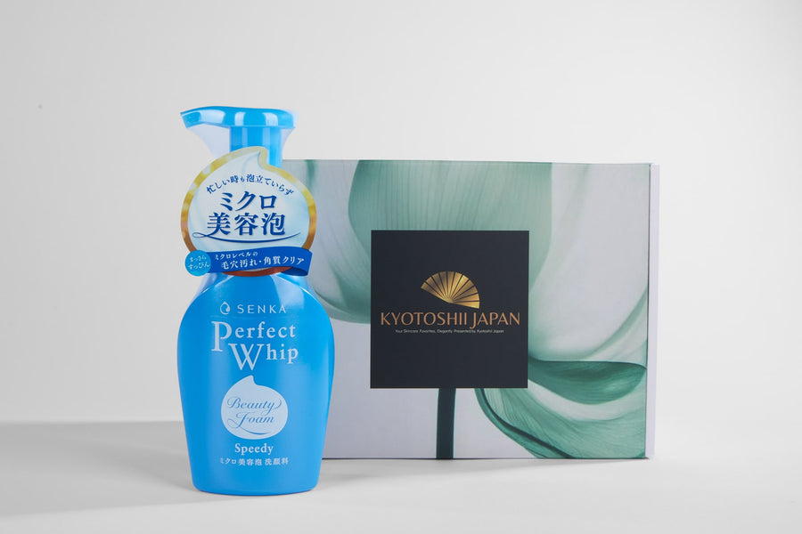 Senka Perfect Whip Speedy face wash 150ml tube, Japanese foaming cleanser